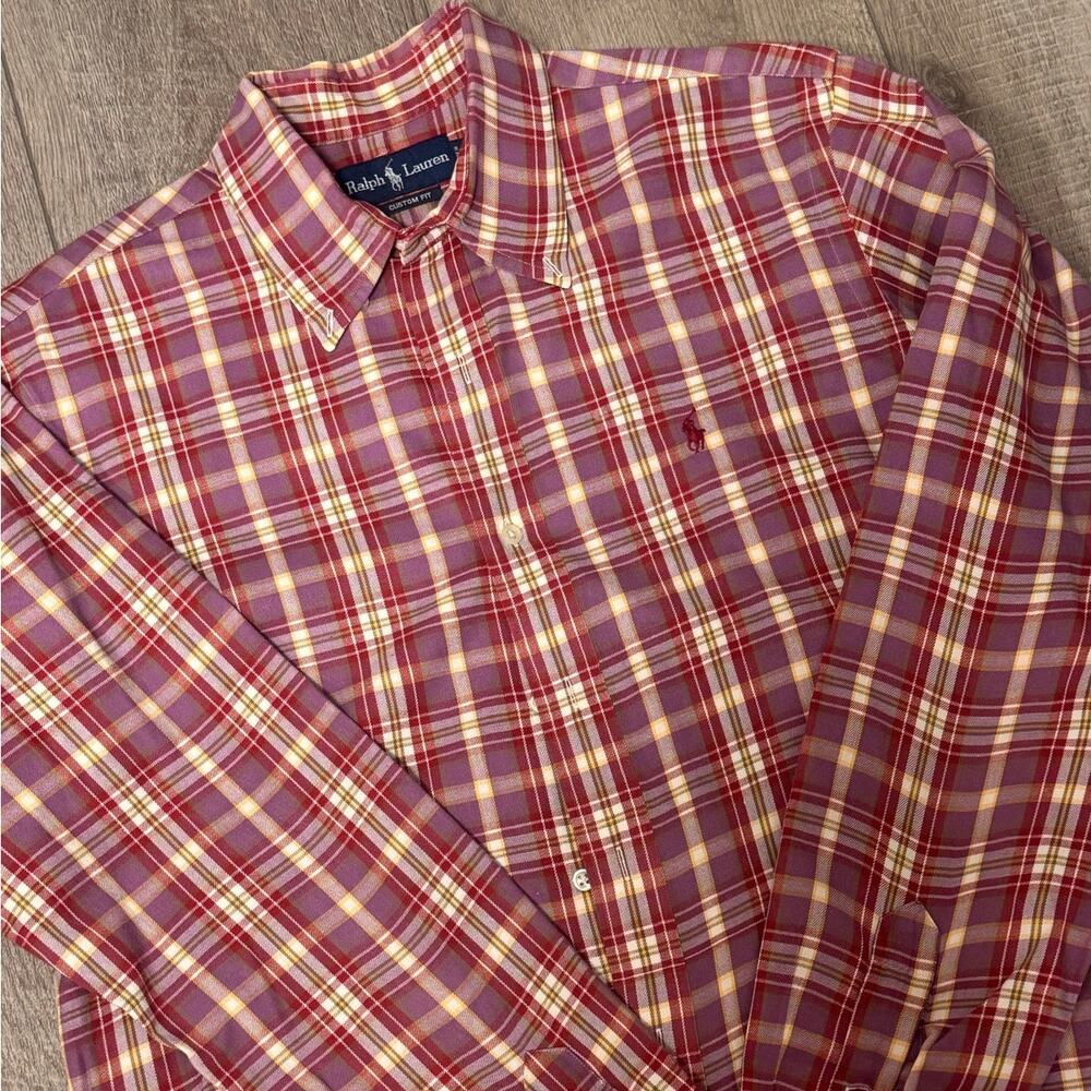 RALPH LAUREN - Men's Large Button Down - Couple small spots